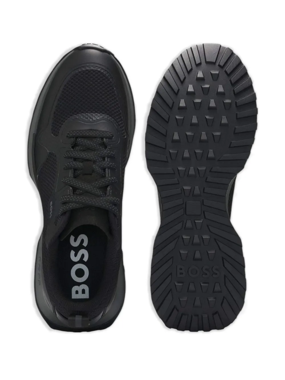 HUGO Jonah sneakers met vlakekn Zwart