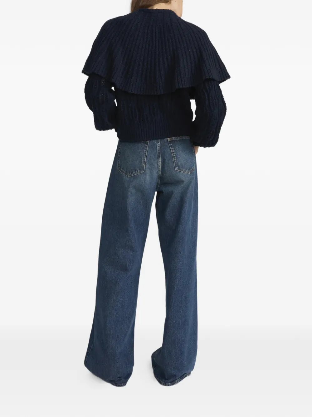  Frame Pantalones Anchos - Azul 