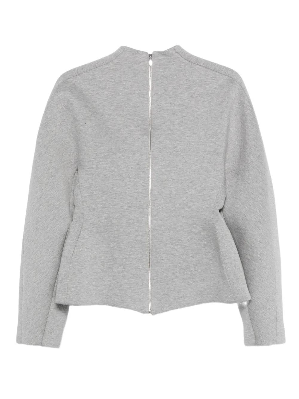 David Koma embellished peplum top - Grijs