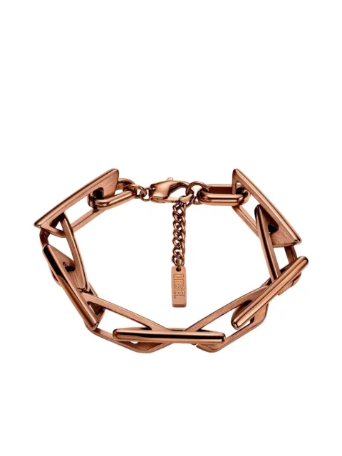 Diesel barbed interlocking chain bracelet