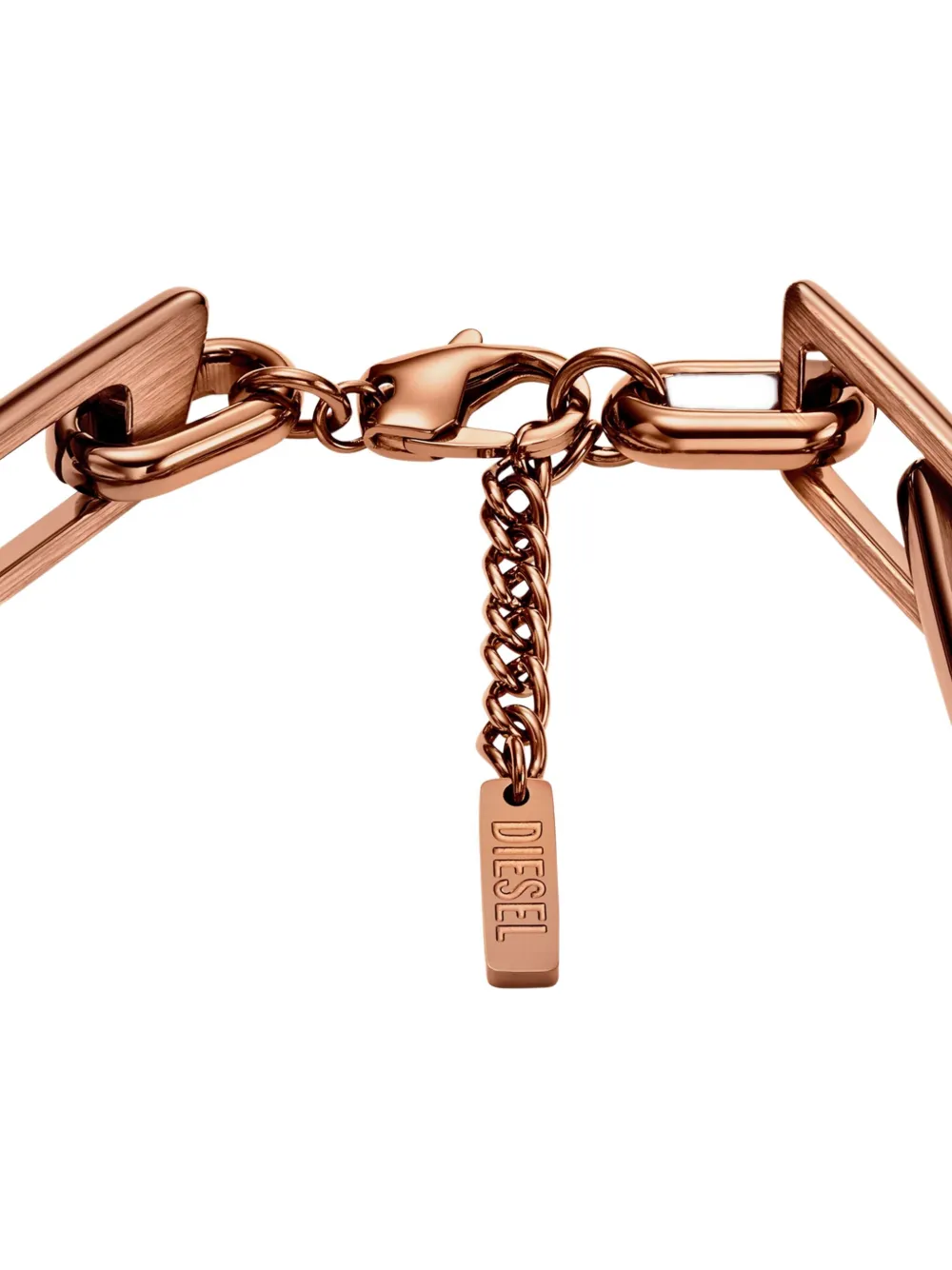 Diesel Barbed Interlocking Chain Bracelet In Gold
