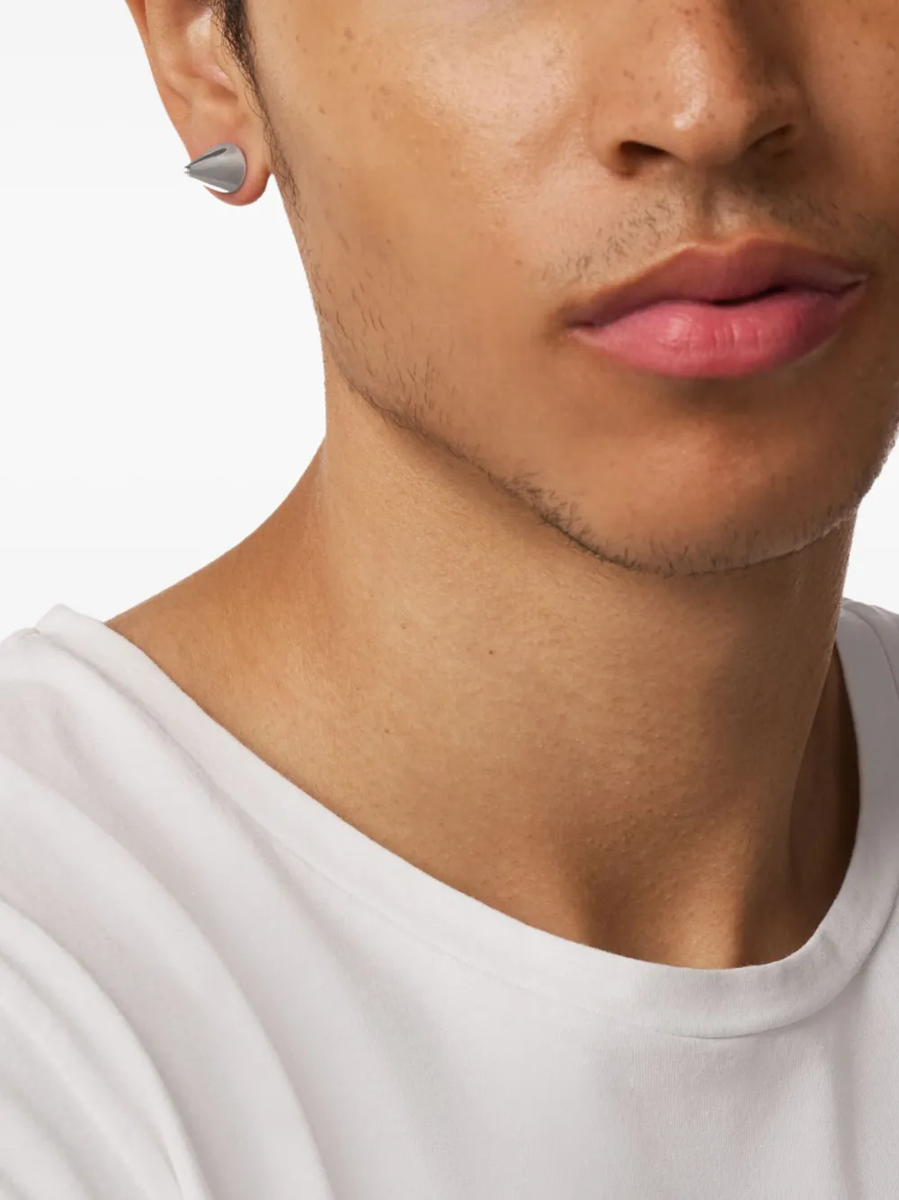 Diesel Spiked-detailing Earring In Metallic