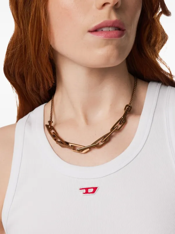 DIESEL シンプルチェーンネックレス Diesel Dx1646200 チェーンネックレス | ブラウン | FARFETCH JP