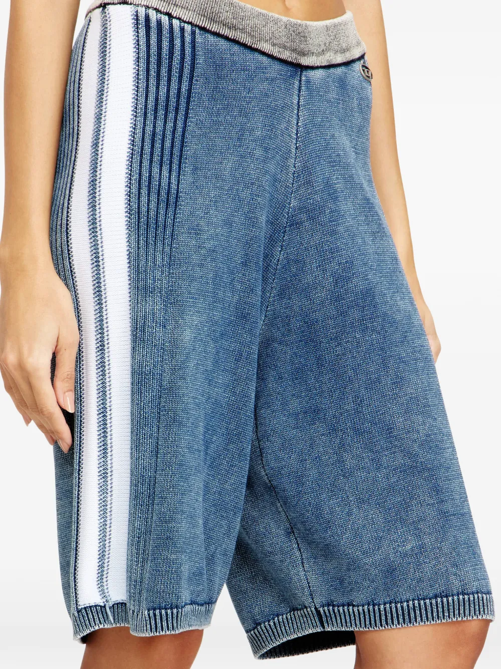 Diesel M-Esther shorts met denim-effect Blauw