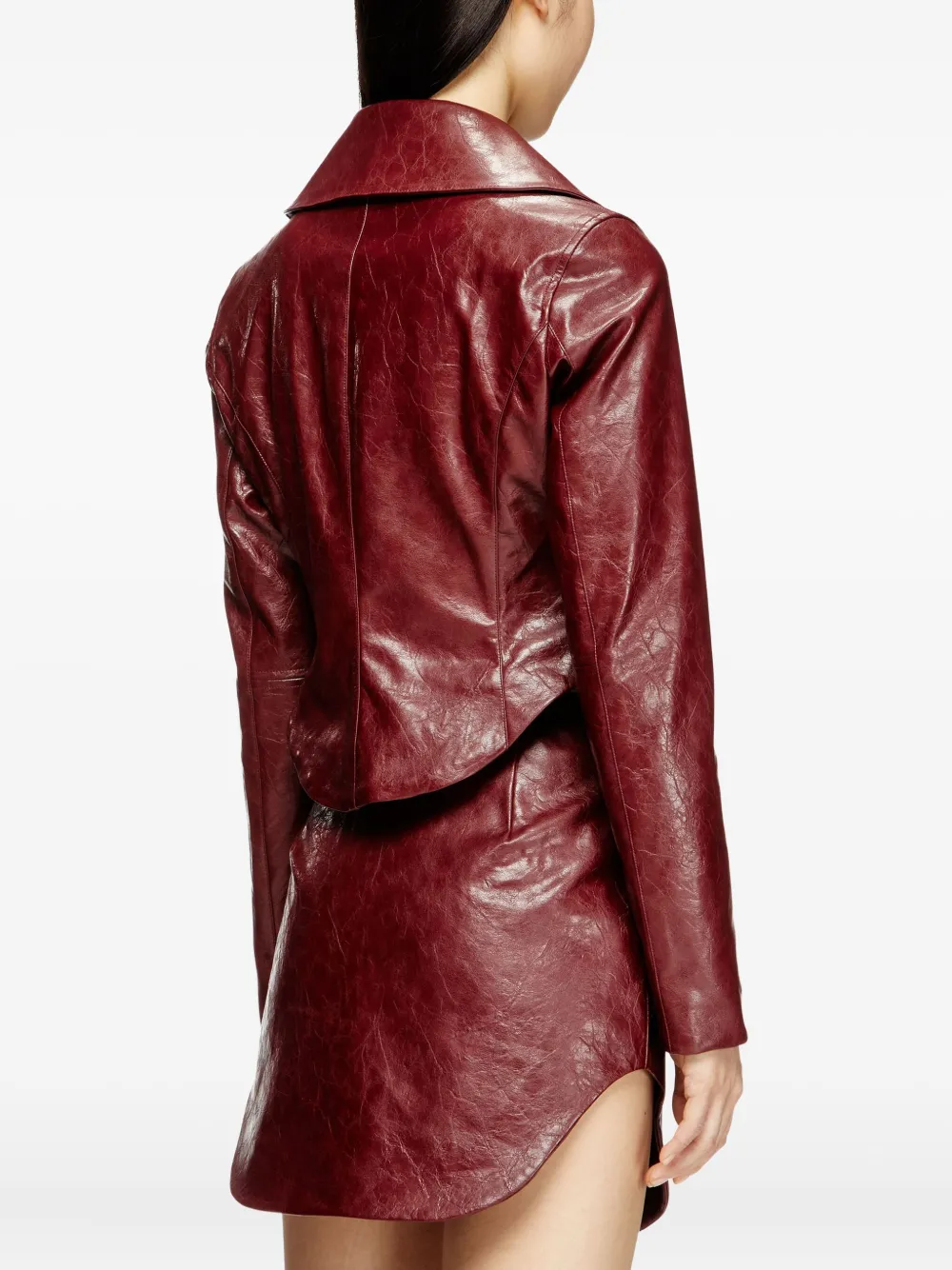 Diesel G-Ameck jack met logo-reliëf Bruin