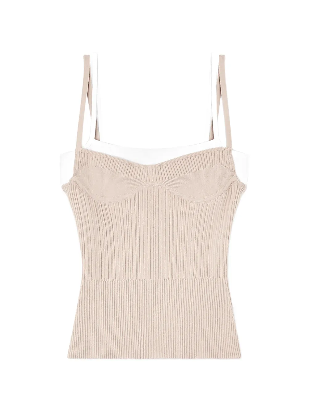 Diesel ribbed strap T-shirt - Nude