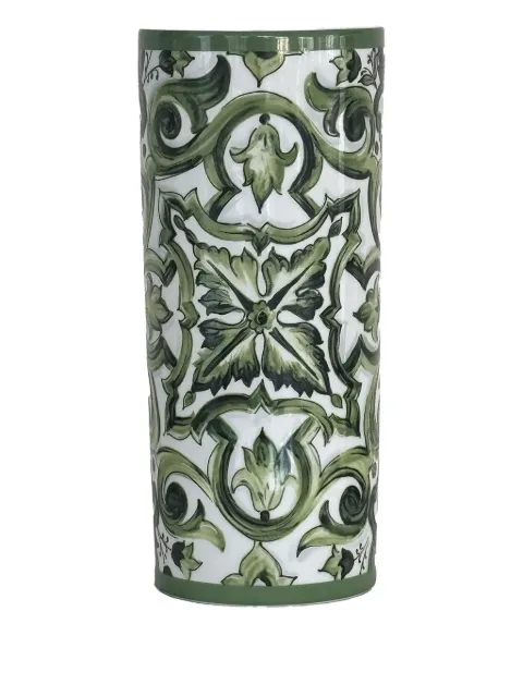 Dolce & Gabbana Majolica patterned vase (10cm x 23cm)