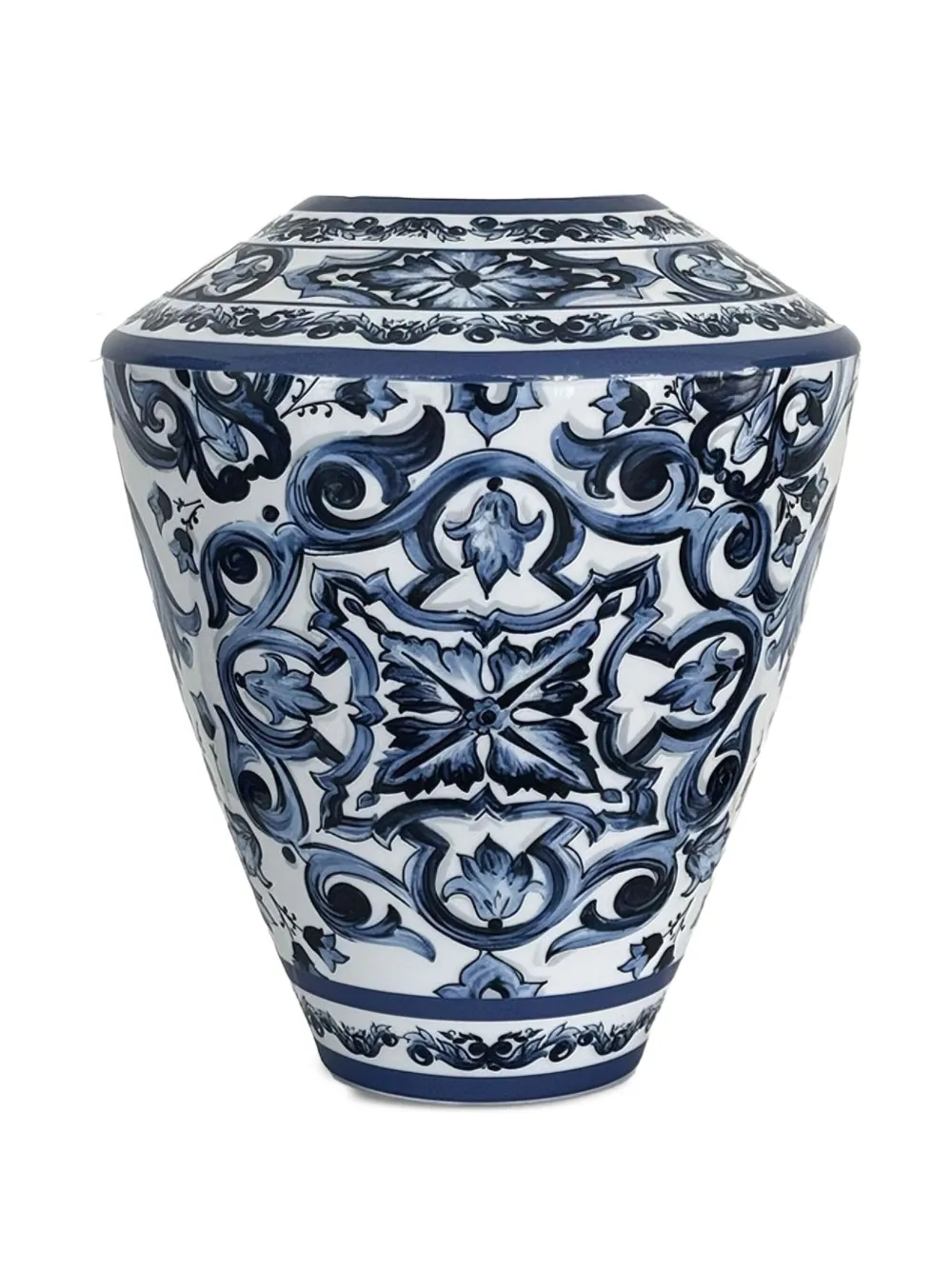 Dolce & Gabbana Mediterranean patterned vase (25cm x 29 cm) | Blue | Image 1
