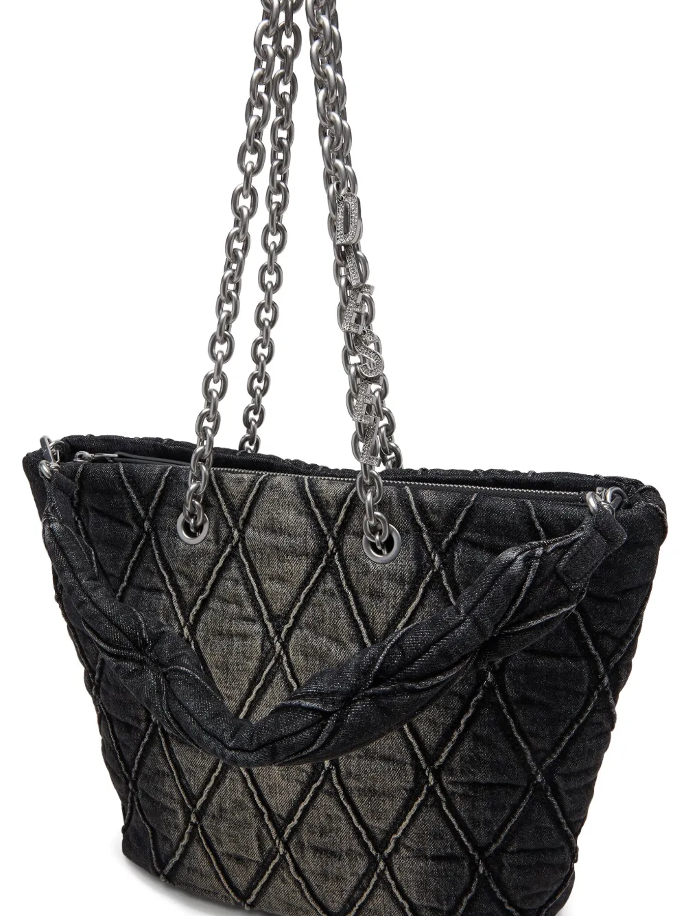 Diesel Charm-D gewatteerde shopper Zwart