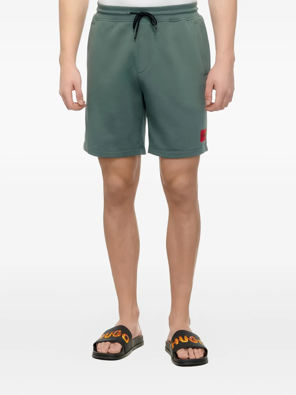 HUGO drawstring jersey shorts | Green | Image 1