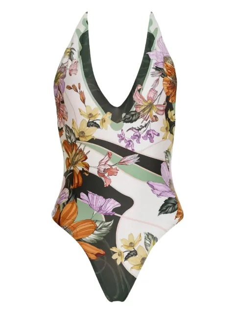 Agua Bendita traje de baño con estampado floral