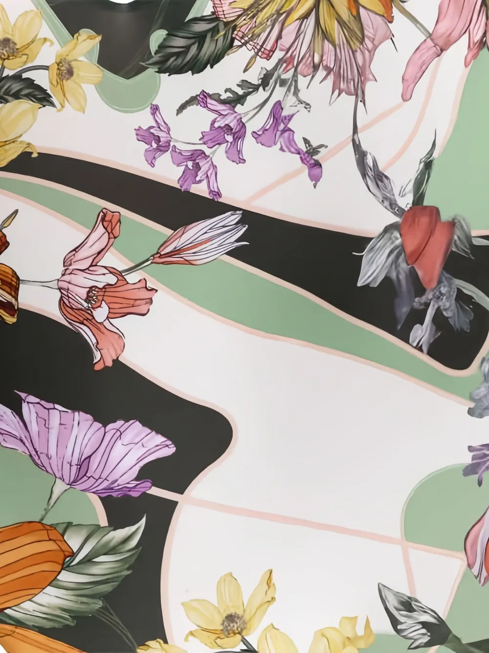 Agua Bendita Badpak met bloemenprint Wit