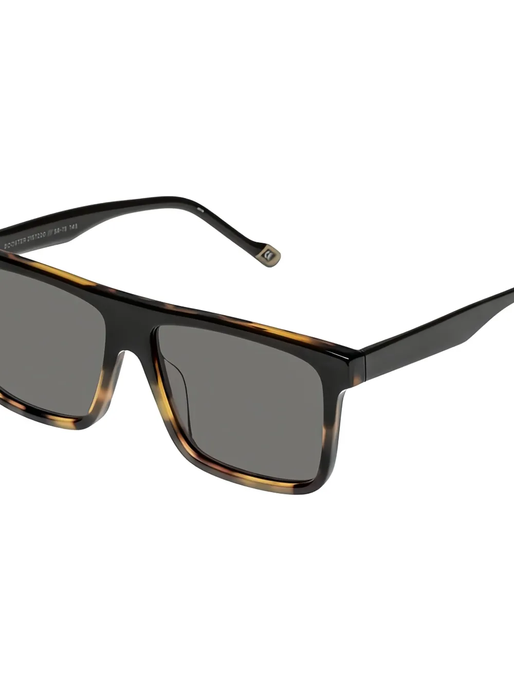 Le Specs Zonnebril met vierkant montuur Bruin