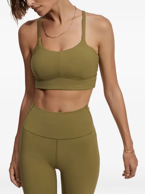 Varley scoop-neck Bra | Green | FARFETCH HK
