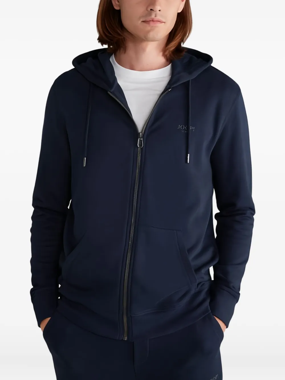 Joop! Hoodie met rits Blauw