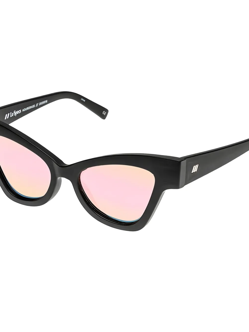 Le Specs Hourglass zonnebril met cat-eye montuur Zwart