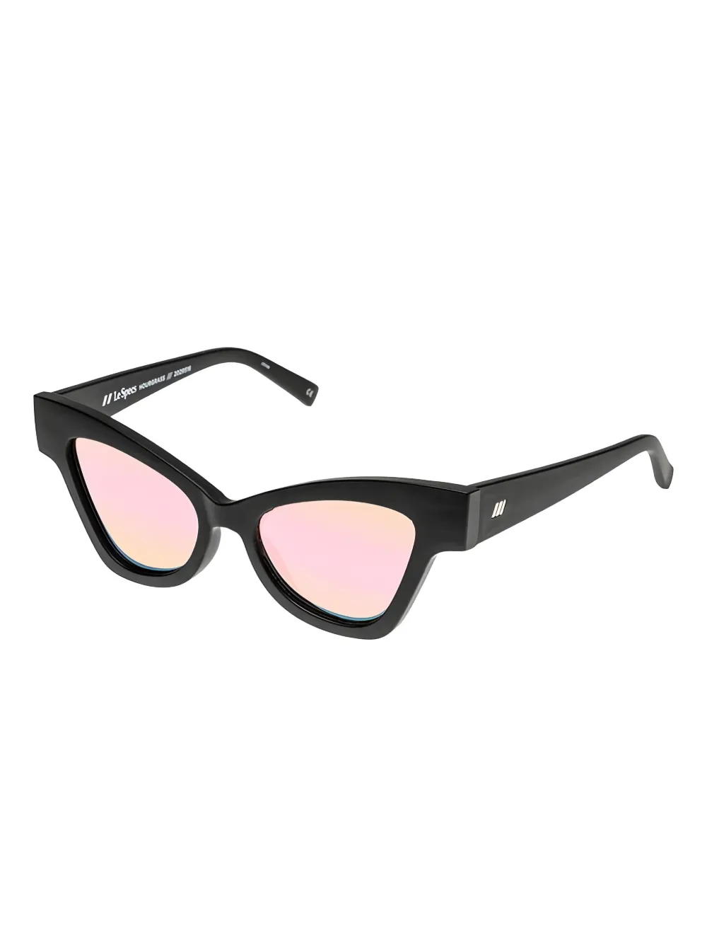 Le Specs Hourglass zonnebril met cat-eye montuur - Zwart