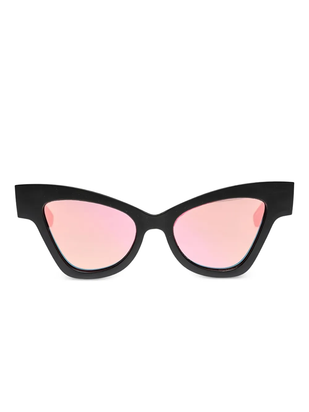 Le Specs アワーグラス キャットアイ サングラス - ブラック