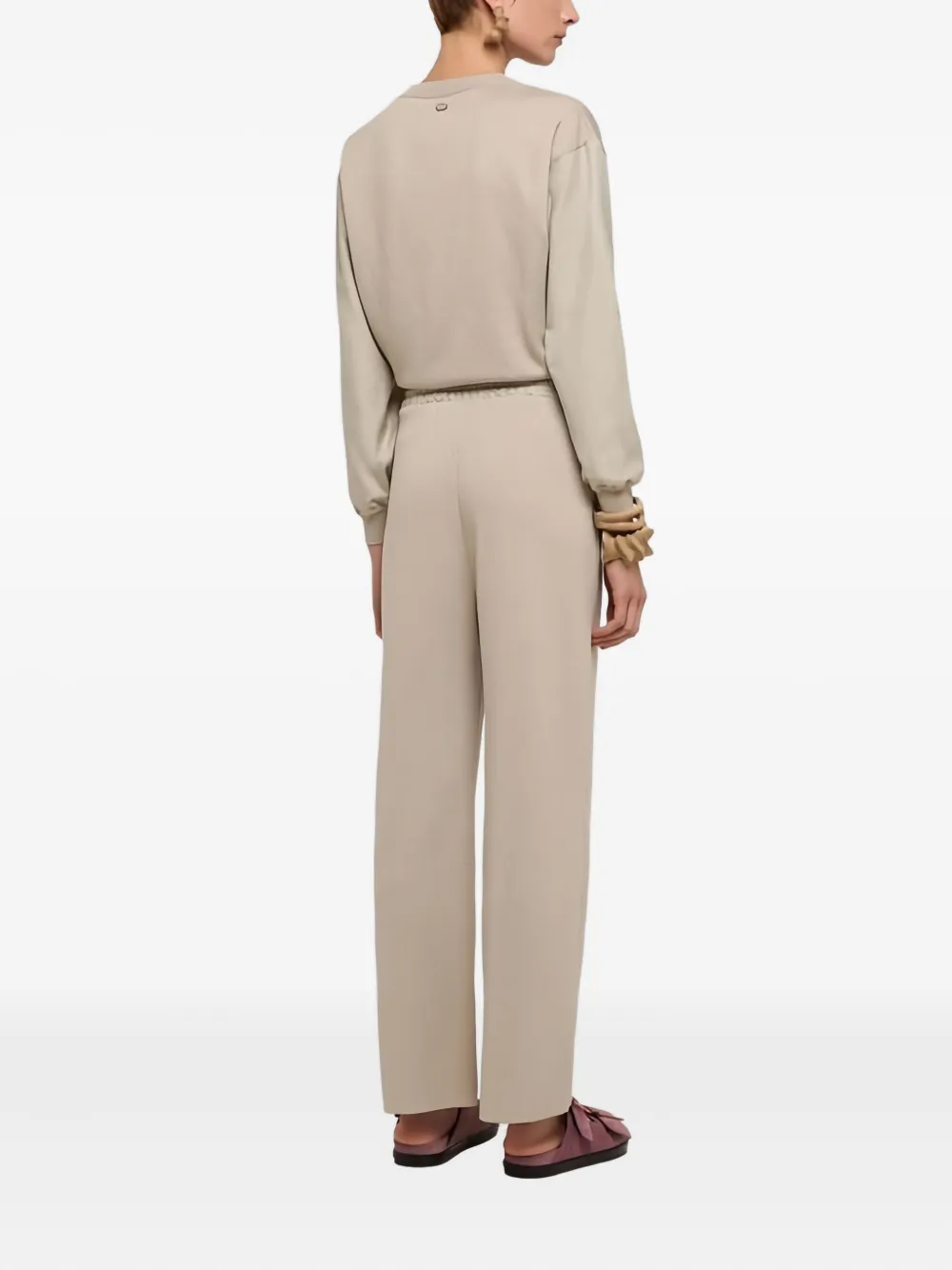 Agnona Drawstring-waist Trousers In Neutral