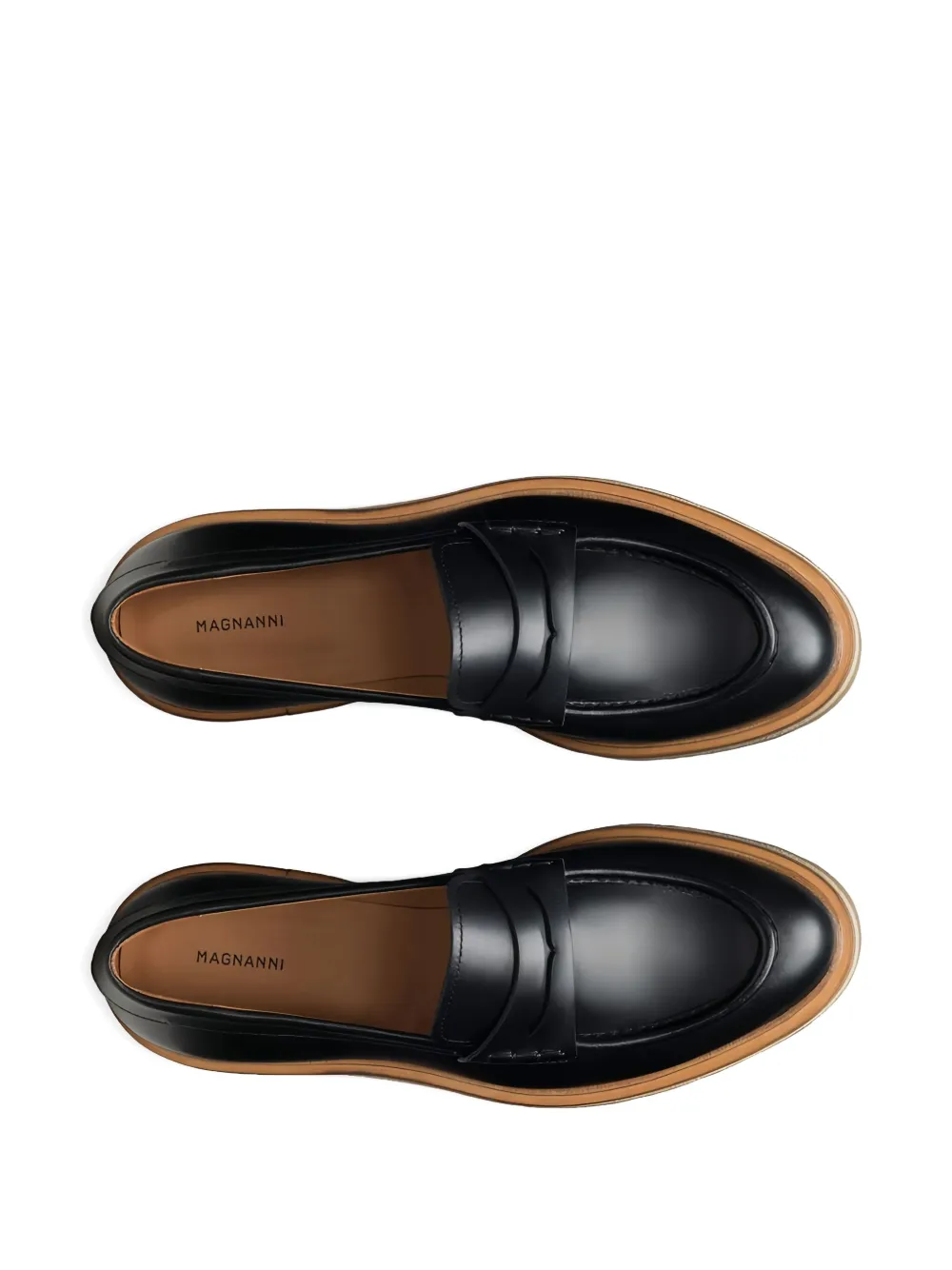 Magnanni Iris Penny Loafers In Black