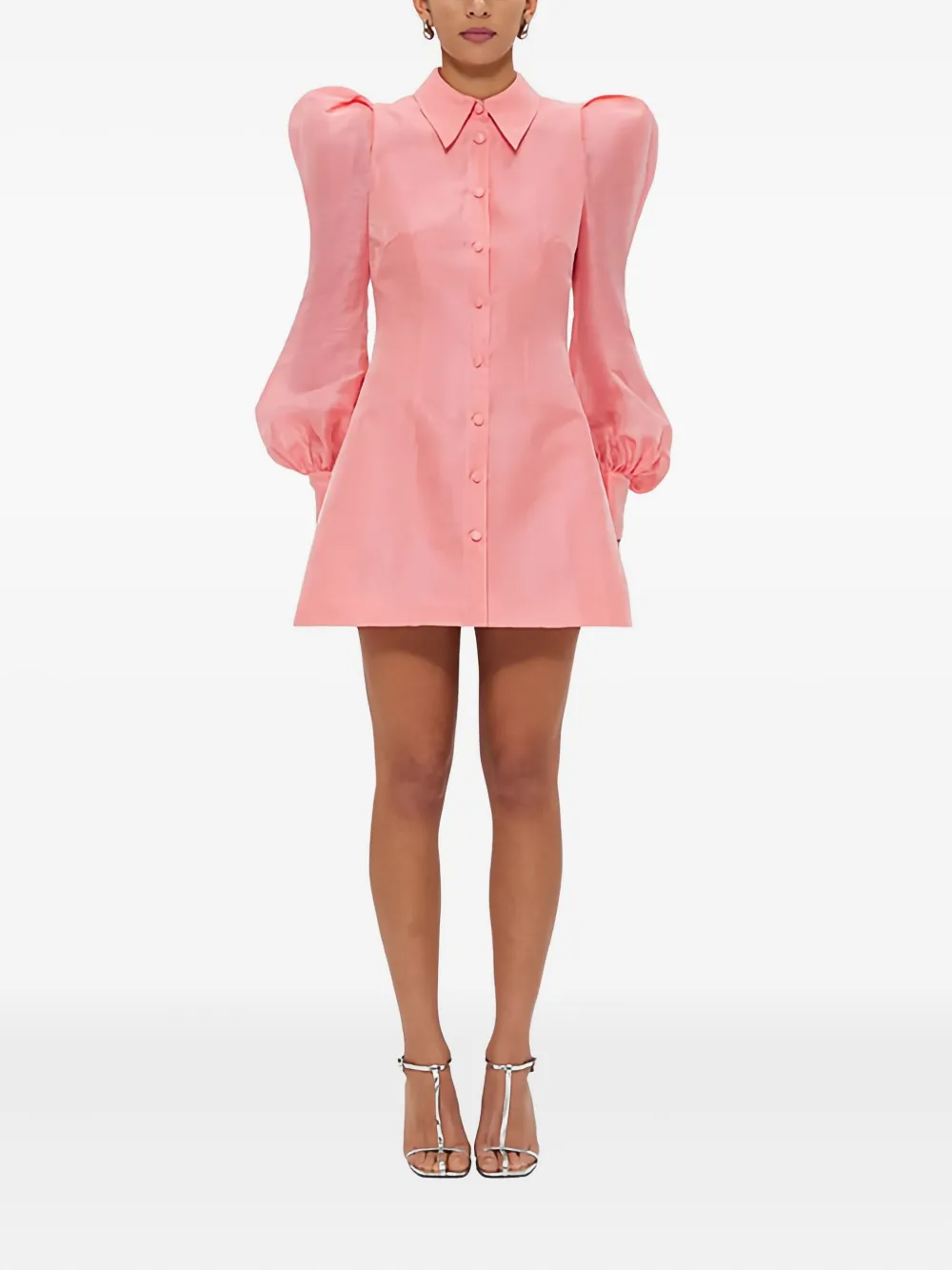 Leo Lin Mini-jurk met knopen - Roze