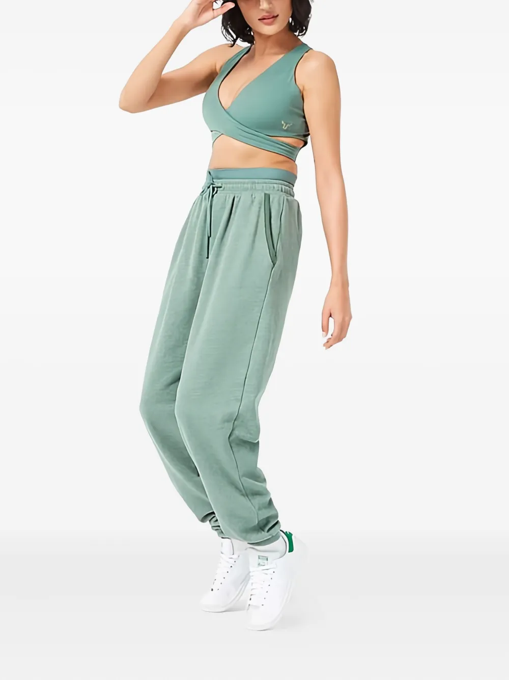 SQUATWOLF Sport-bh met gekruiste bandjes Groen