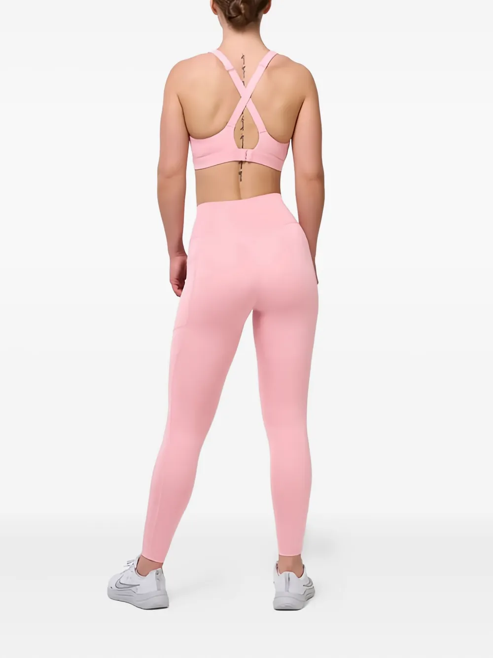 Squatwolf Cross-strap Sports Bra In Pink