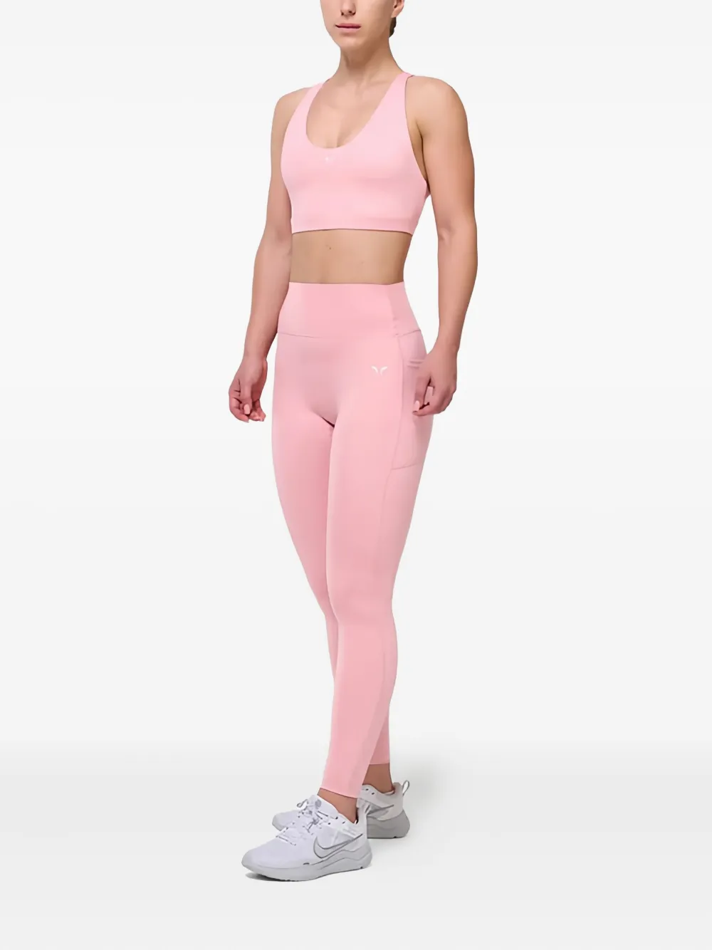 Squatwolf Cross-strap Sports Bra In Pink