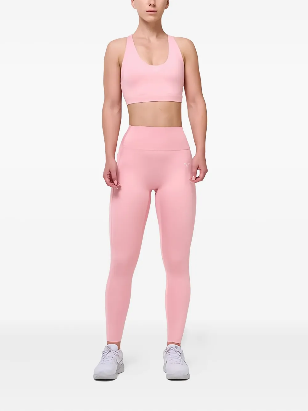 Squatwolf Cross-strap Sports Bra In Pink