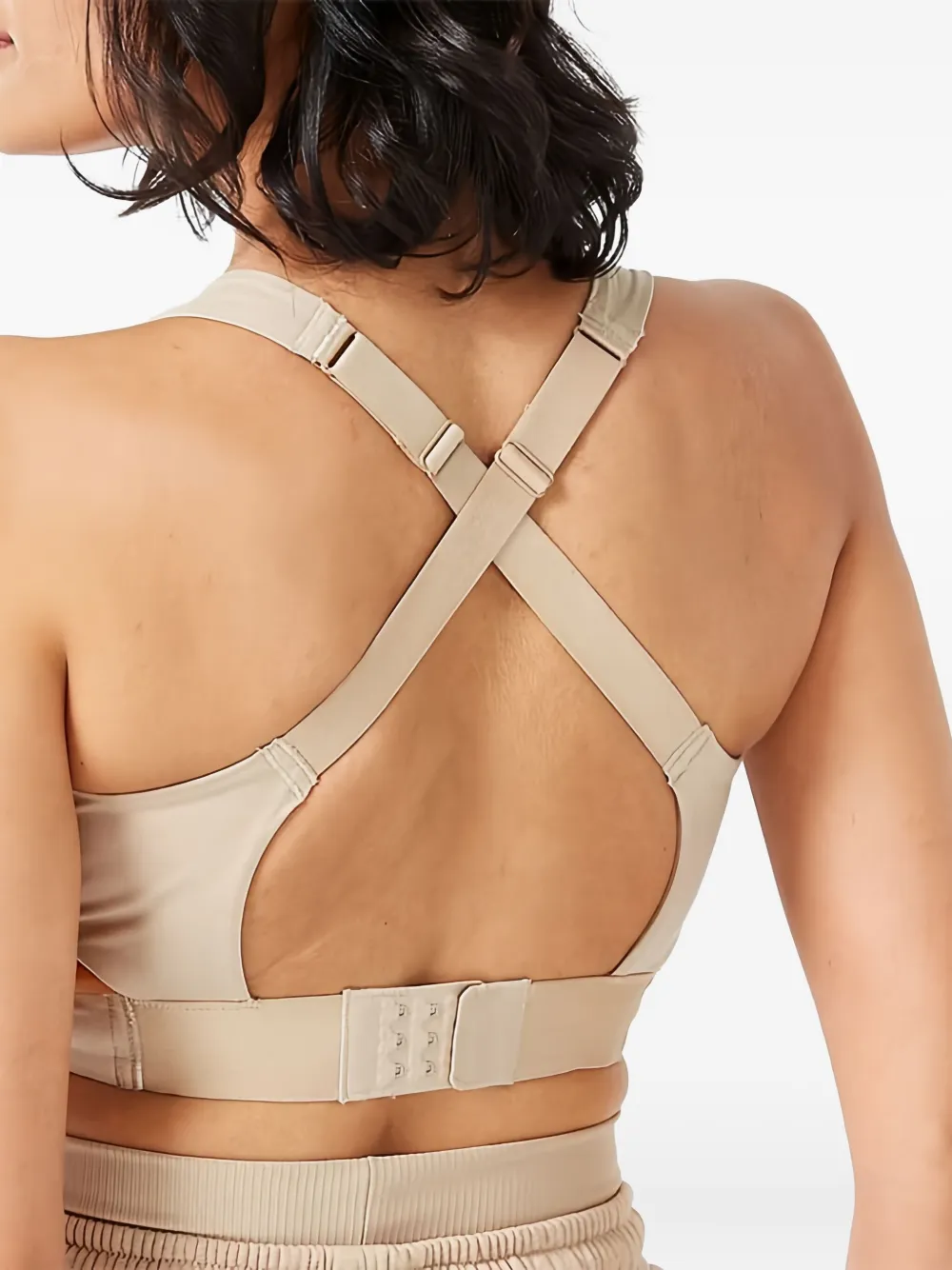 Squatwolf Criss-cross Sports Bra In Neutral