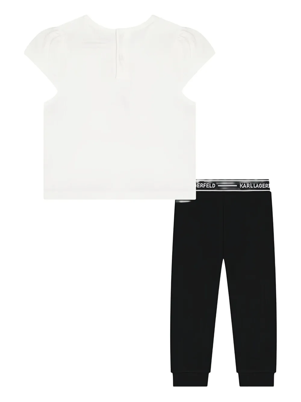 Karl Lagerfeld Kids Trainingspak met grafische print Zwart