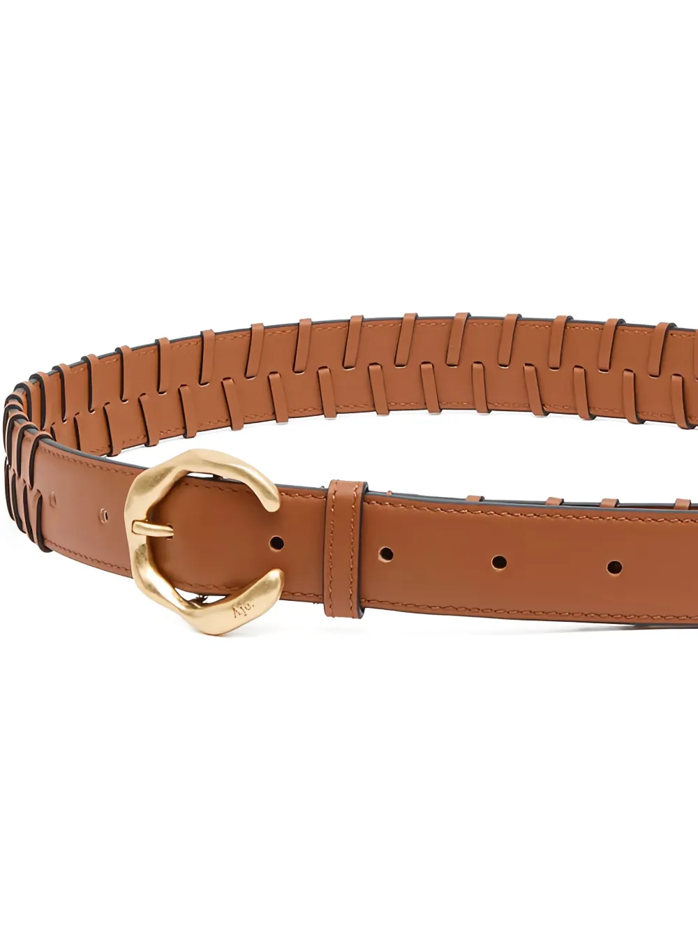 Aje Rene gevlochten riem - Bruin