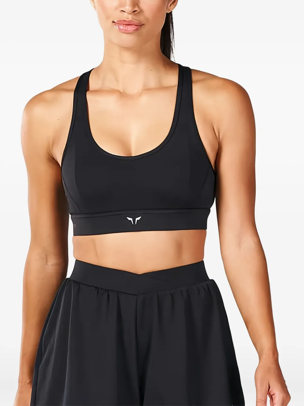 SQUATWOLF Sport-BH mit überkreuzten Trägern - Schwarz