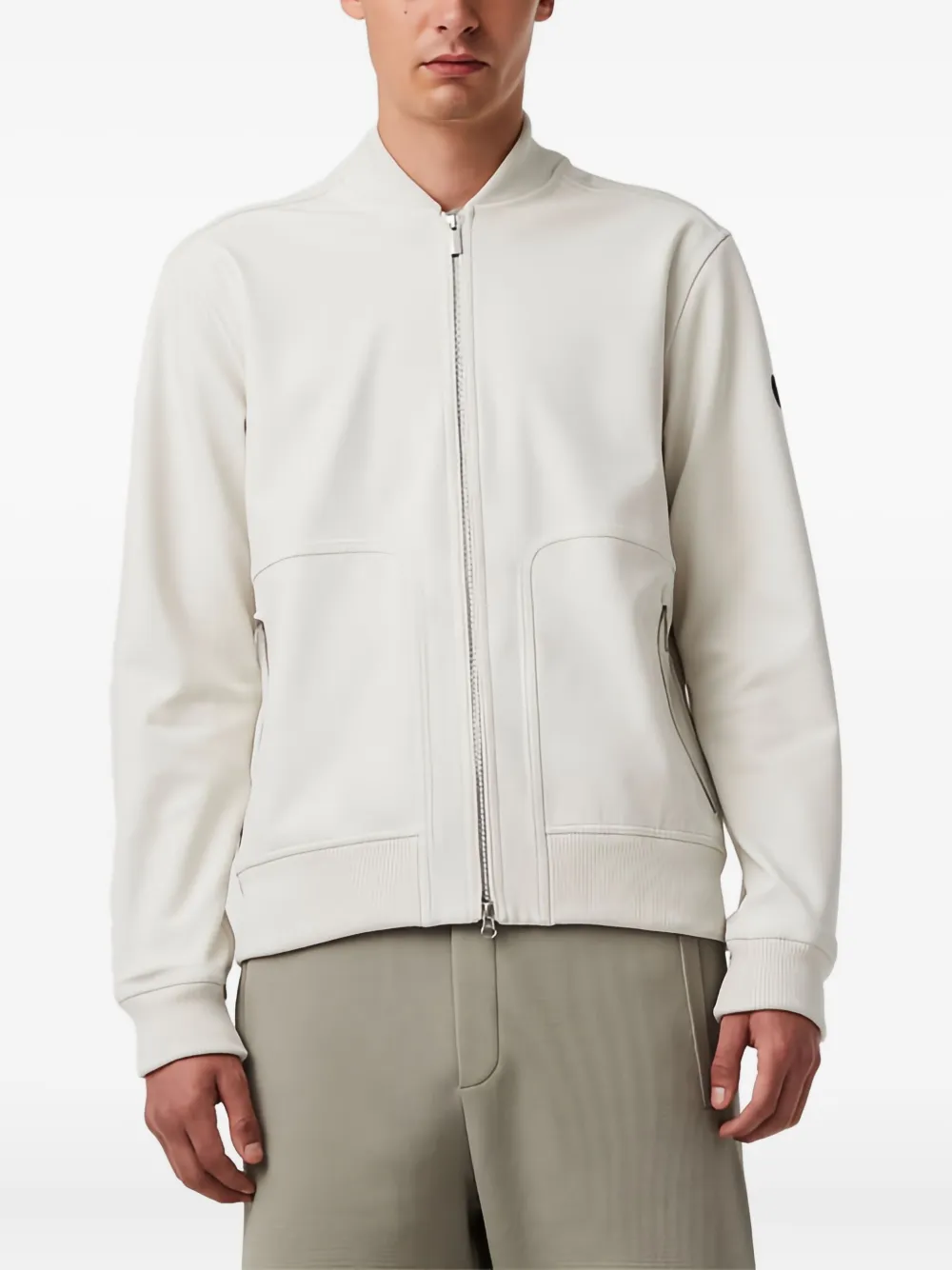 Alphatauri Zip Pocket Sweatshirt In White