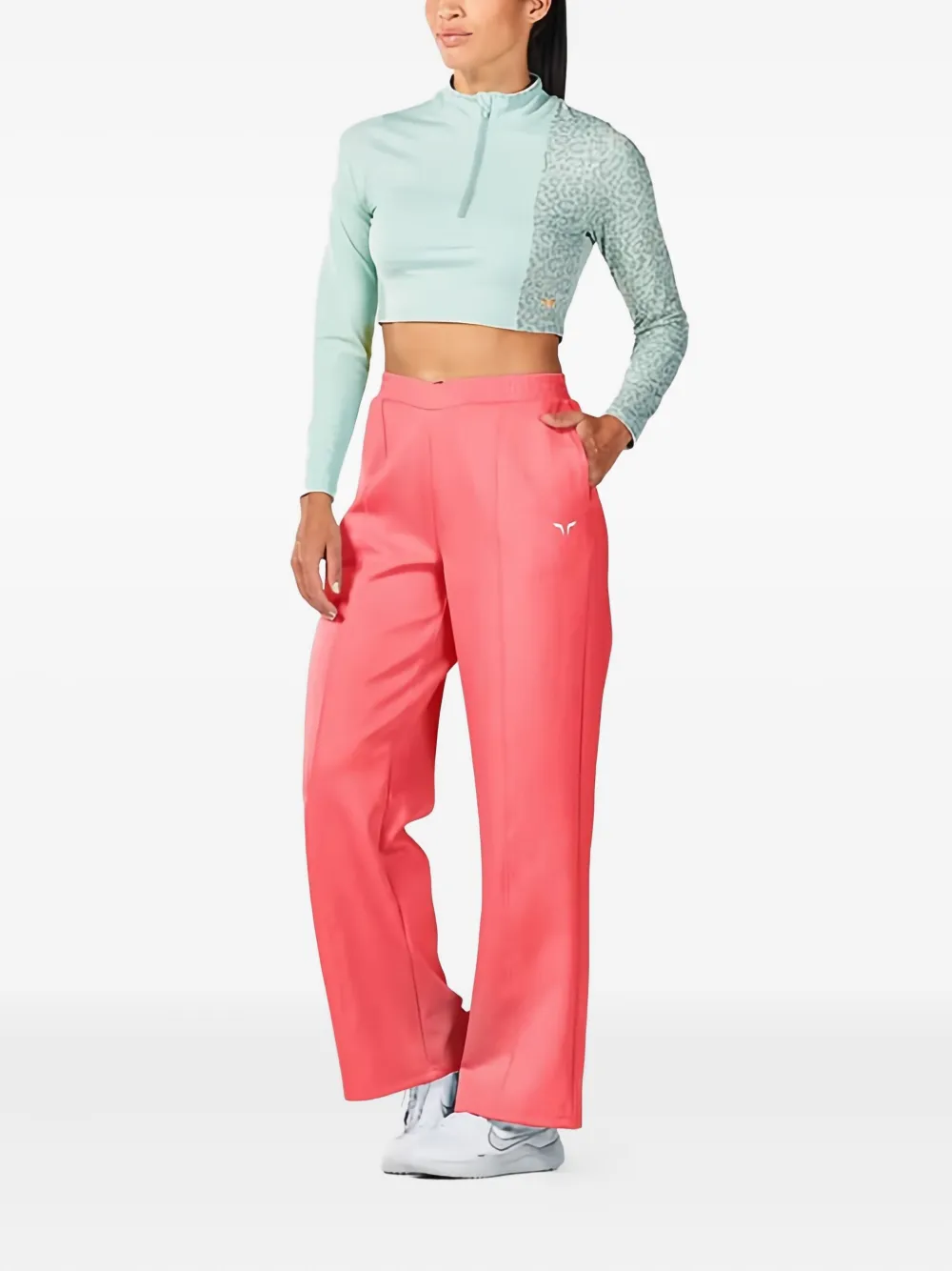 Squatwolf Crossover Straight Trousers In Pink