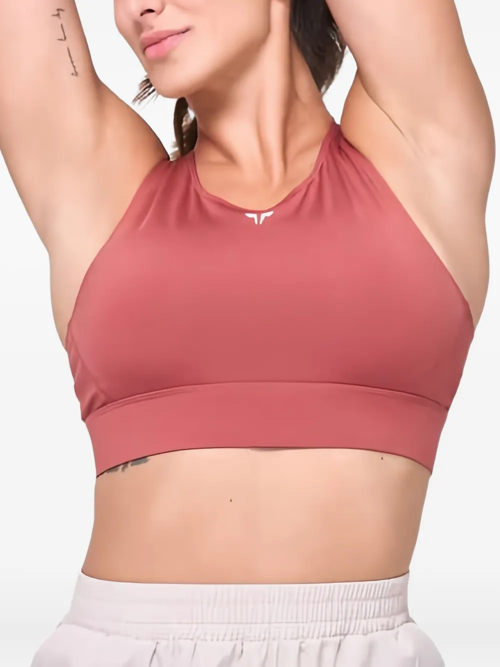 Squatwolf Essential Racerback Sports Bra In Orange