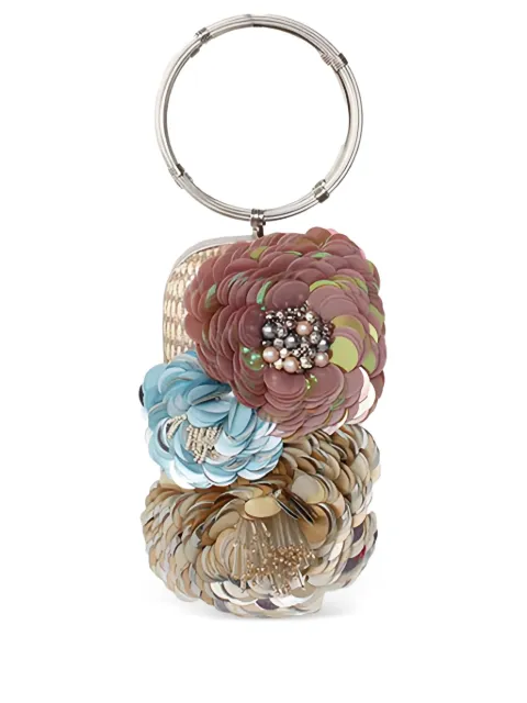 Sarah’s Bag bolsa de mano con apliques florales