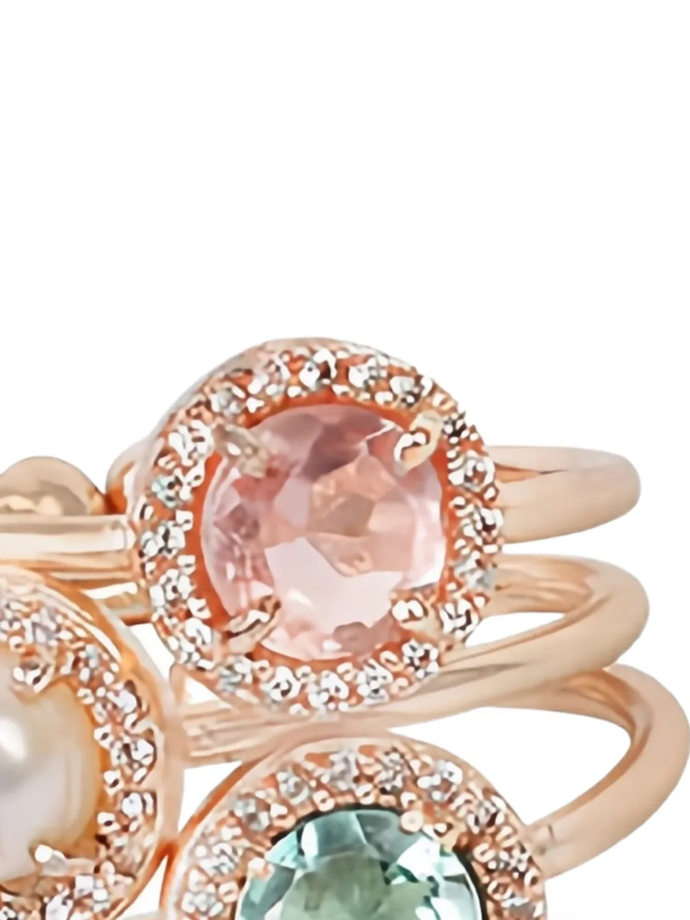 Atelier Mon Candy Cabana Pavé Ring In Gold