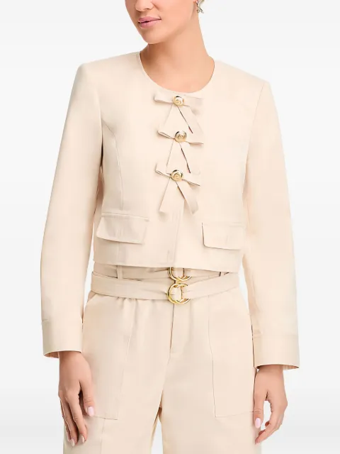 Cinq A Sept Paige bow-detail twill jacket