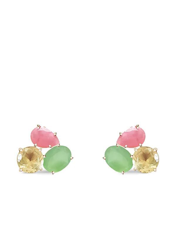 ATELIER MON ストーン ピアス | ゴールドトーン | FARFETCH JP