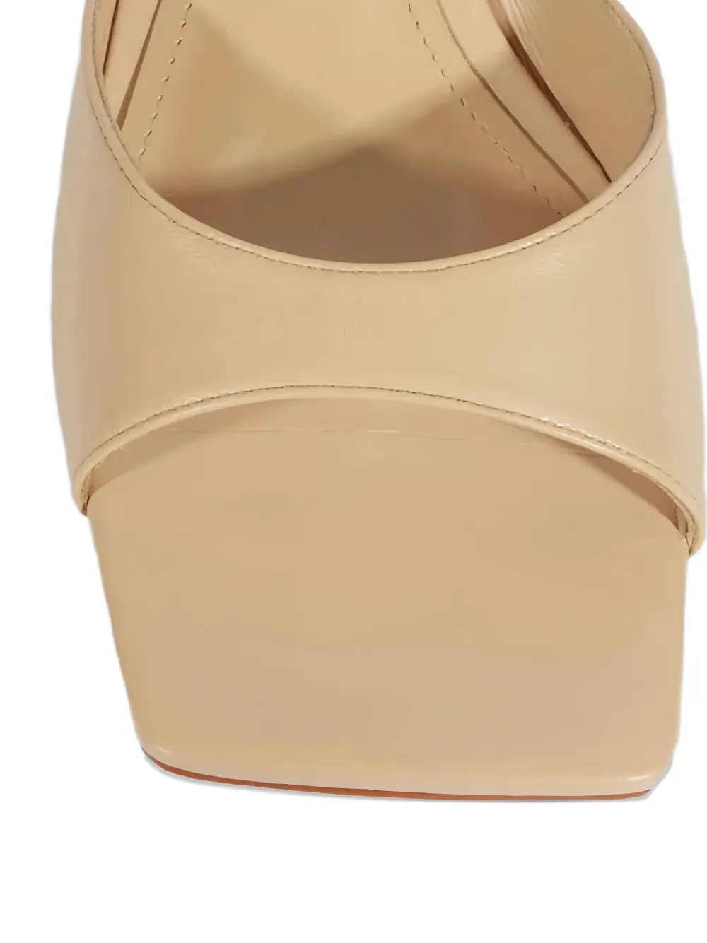 Schutz 60 mm Dethalia Pin sandalen met vierkante neus Beige