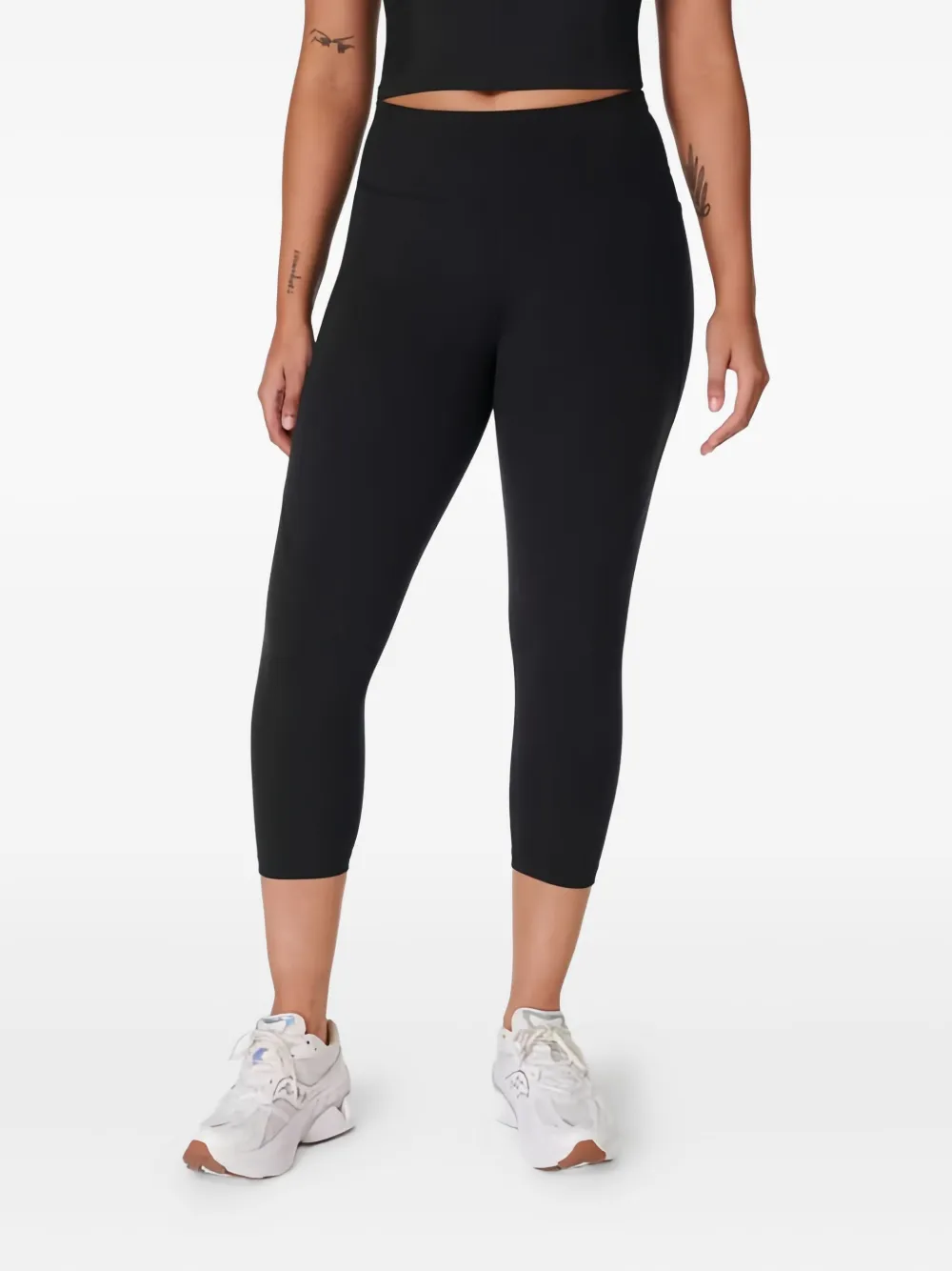 Sweaty Betty Cropped Gym Leggings In Black