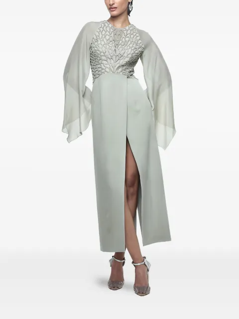 Rohit Gandhi + Rahul Khanna Embellished split midi dress