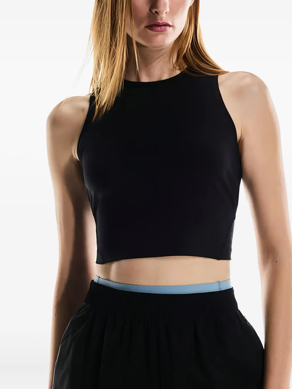 On Running Top met racerback Zwart