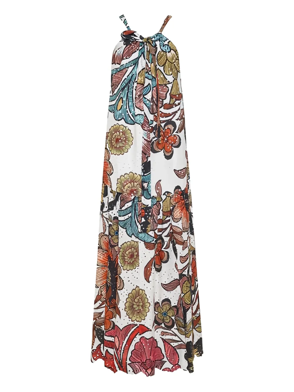 Pearl & Caviar Broderie Maxi Dress In White