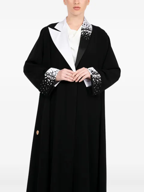 MOONLIGHT CONCEPT abaya à col orné de perles