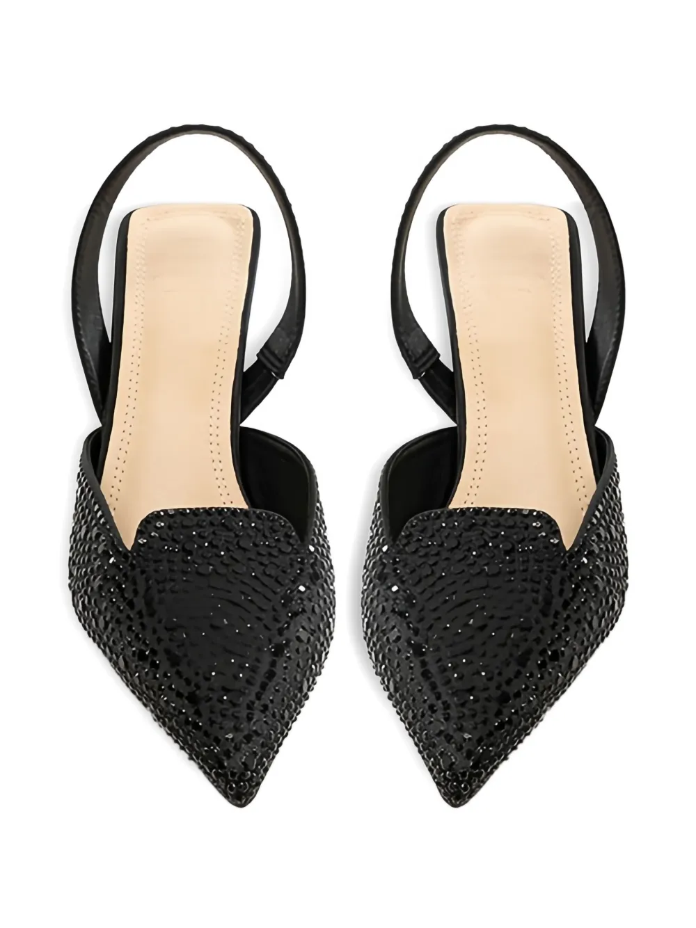 Twenty Four Haitch Pointed Toe Pumps In Black