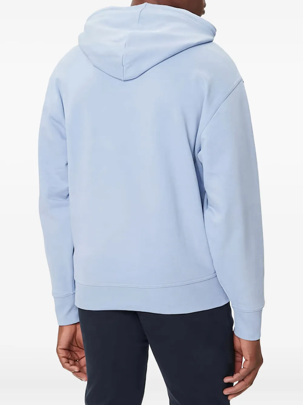 Hugo Boss Hooded Pocket Sweatshirt In Blue