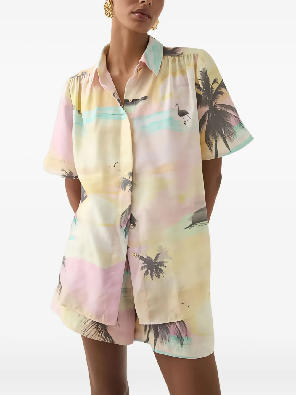 Aje Paradise Buttoned Shirt In Multi