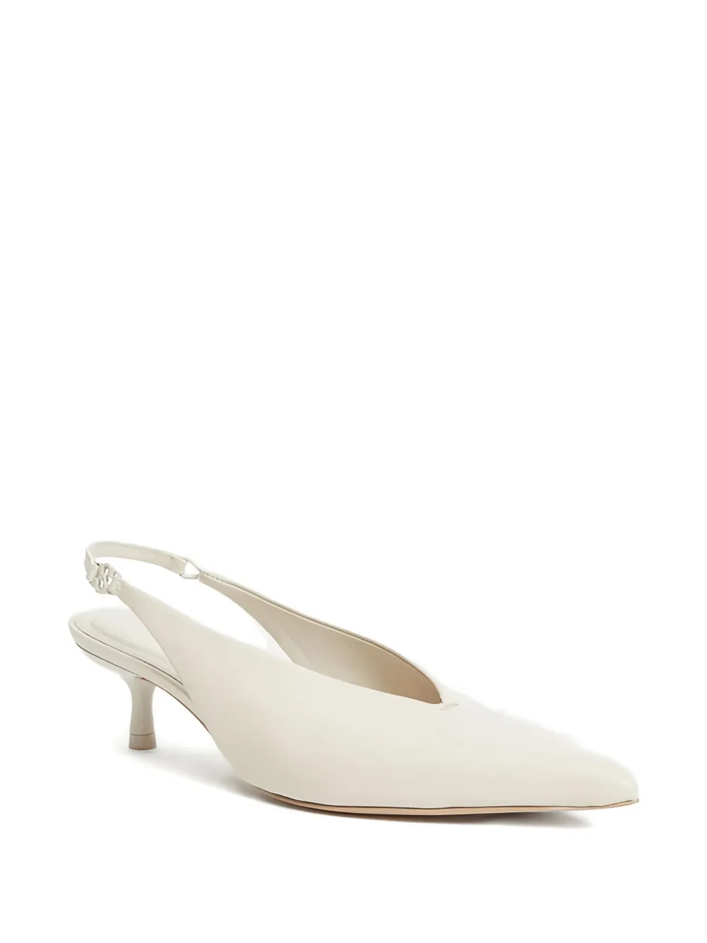 Simkhai 45 mm slingback pumps met kitten-hak Beige